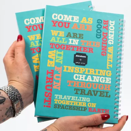 The Explorer's Journal: A Classic Notebook with Abraham-Inspired Stickers