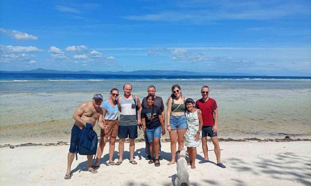 Travelers on a Pamilacan Island tour in Bohol with Abraham Tours Philippines